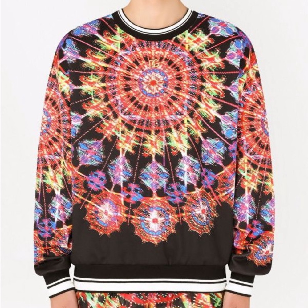 NWT Illumination-print technical jersey sweatshirt